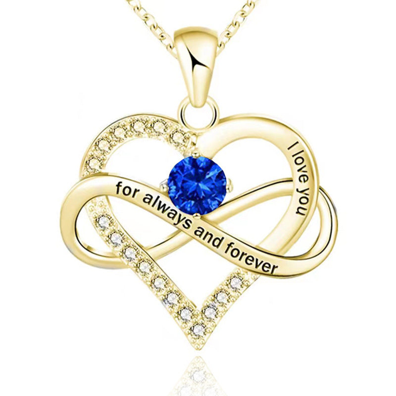 Collana con pietra del mese di nascita Always and Forever