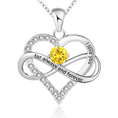 Collana con pietra del mese di nascita Always and Forever