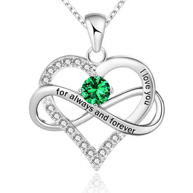 Collana con pietra del mese di nascita Always and Forever