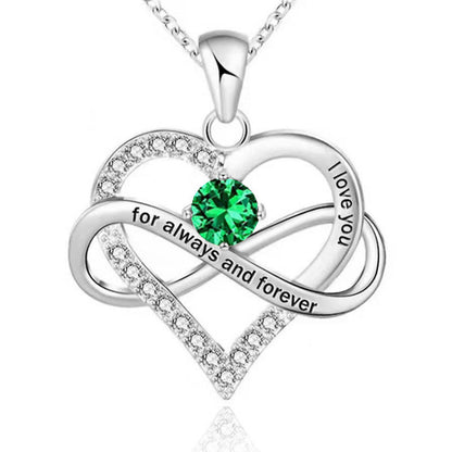 Collana con pietra del mese di nascita Always and Forever