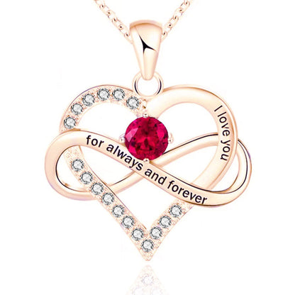 Collana con pietra del mese di nascita Always and Forever
