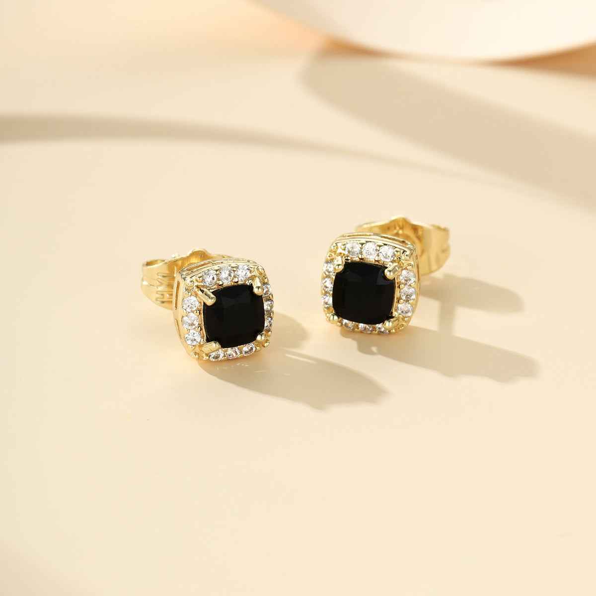 Orecchini a lobo Midnight Royale | Oro bianco