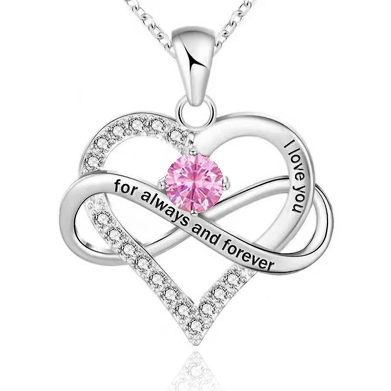 Collana con pietra del mese di nascita Always and Forever