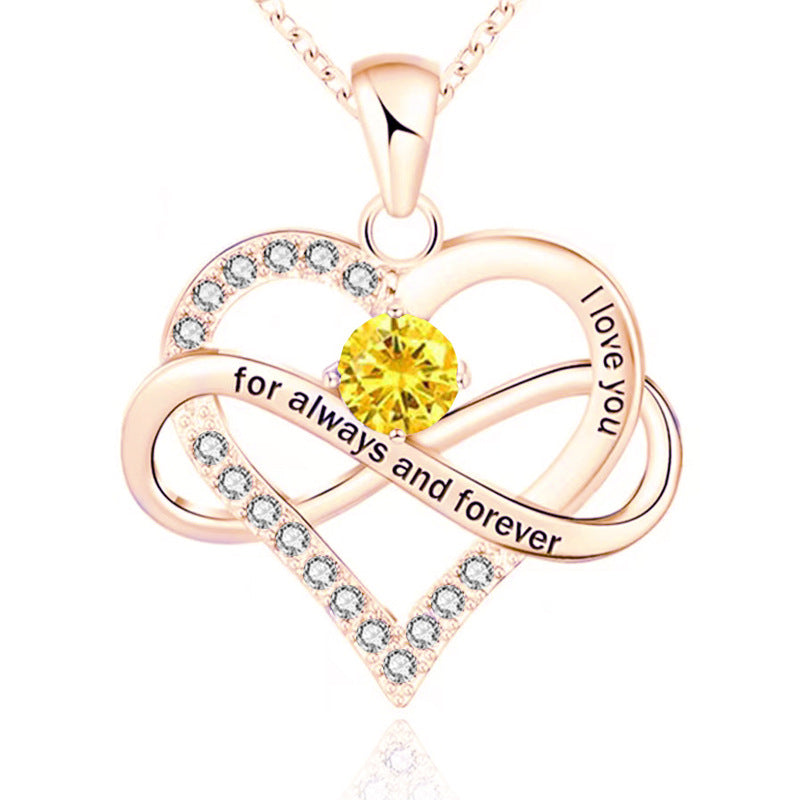 Collana con pietra del mese di nascita Always and Forever