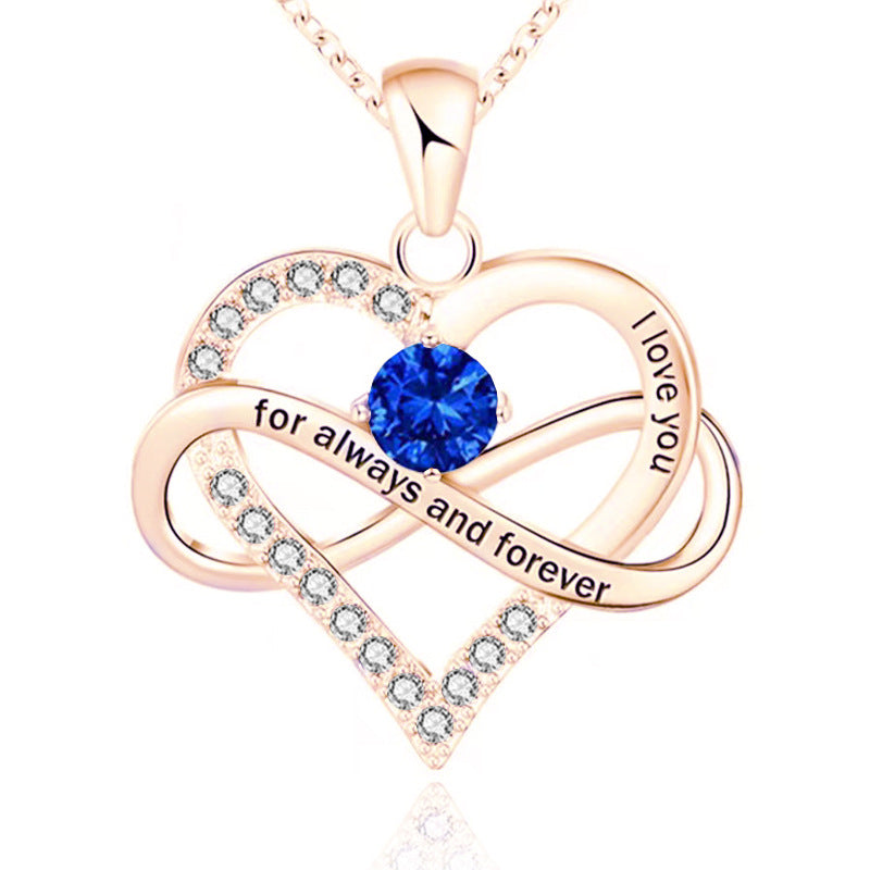 Collana con pietra del mese di nascita Always and Forever