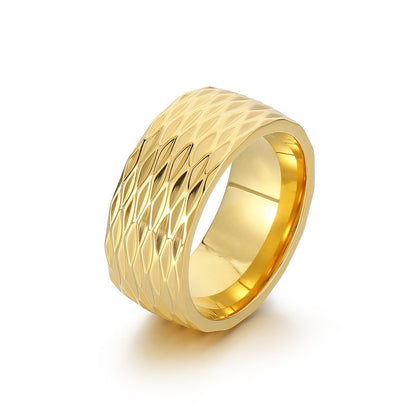 Anello a fascia Kaelis Grid | Oro