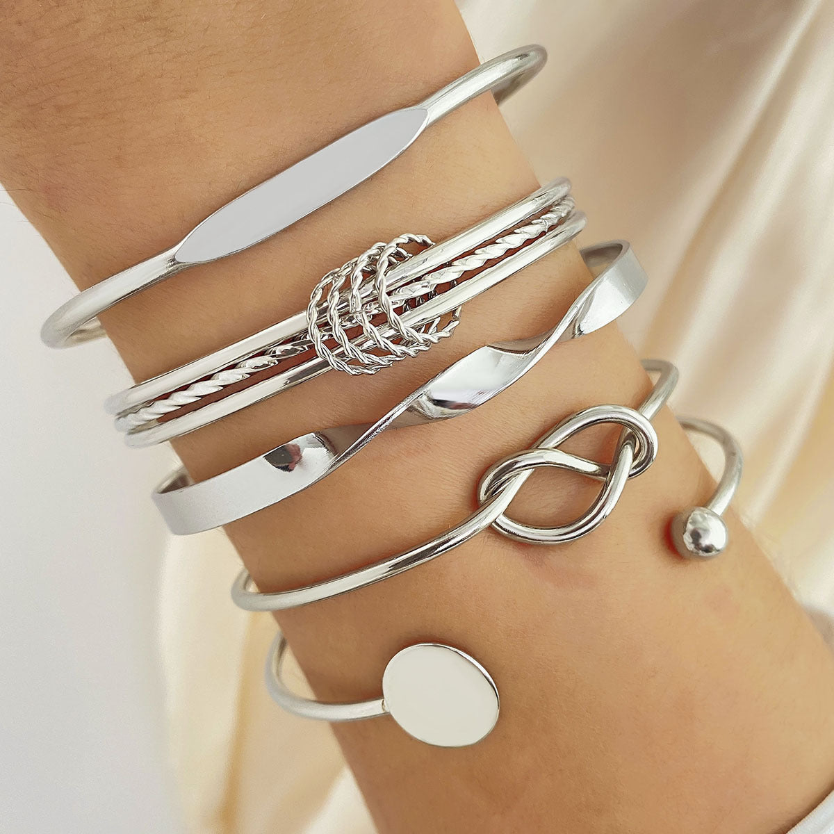 Set di bracciali Knotted Elegance | Oro