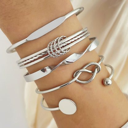 Set di bracciali Knotted Elegance | Oro