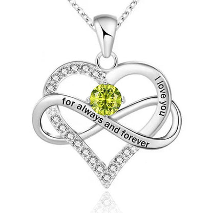 Collana con pietra del mese di nascita Always and Forever