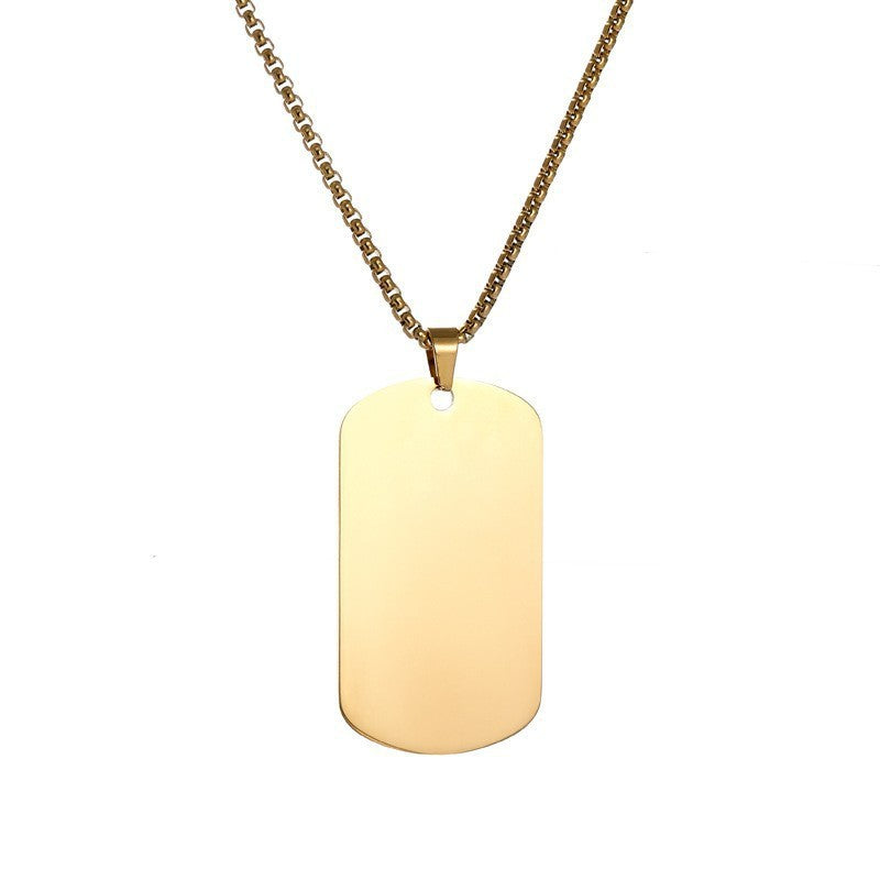 Collana con targhetta Essential | Oro