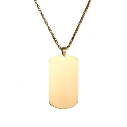 Collana con targhetta Essential | Oro