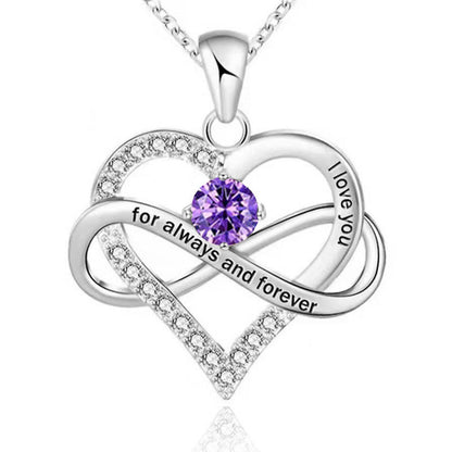 Collana con pietra del mese di nascita Always and Forever