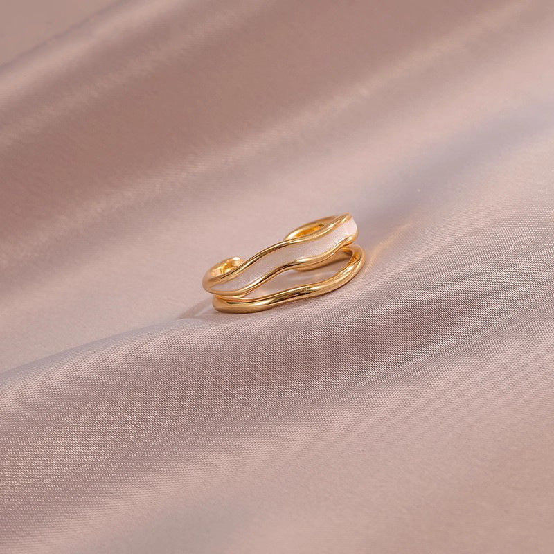 Anello Sahira Layered Wave | Oro