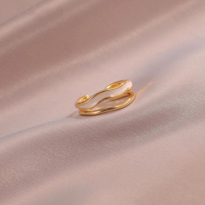 Anello Sahira Layered Wave | Oro