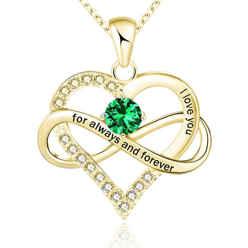 Collana con pietra del mese di nascita Always and Forever