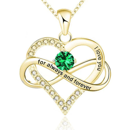 Collana con pietra del mese di nascita Always and Forever