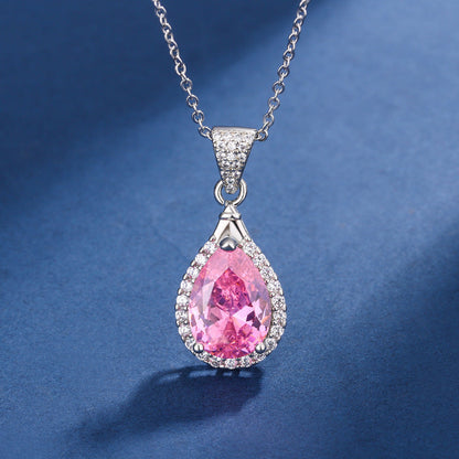 Set Aria Teardrop Rosa | Oro Bianco