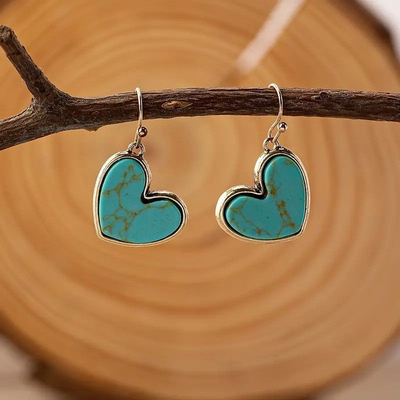 Orecchini Turquoise Love | Oro rosa