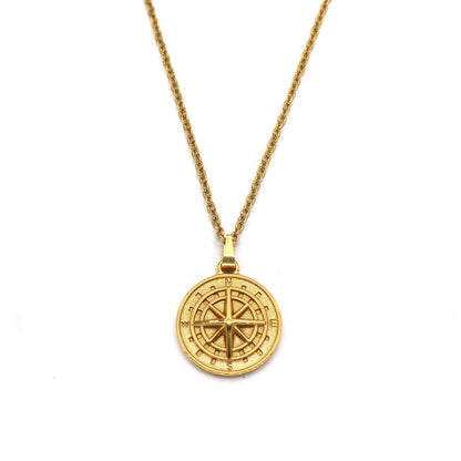 Collana con pendente a bussola | Oro