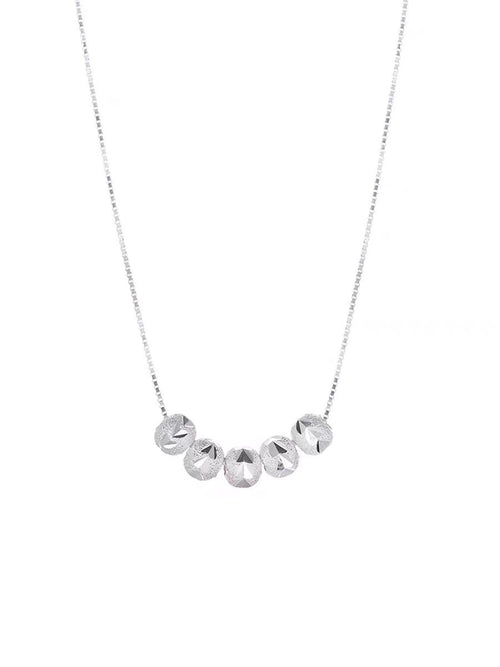Collana Serena Granata | Oro bianco