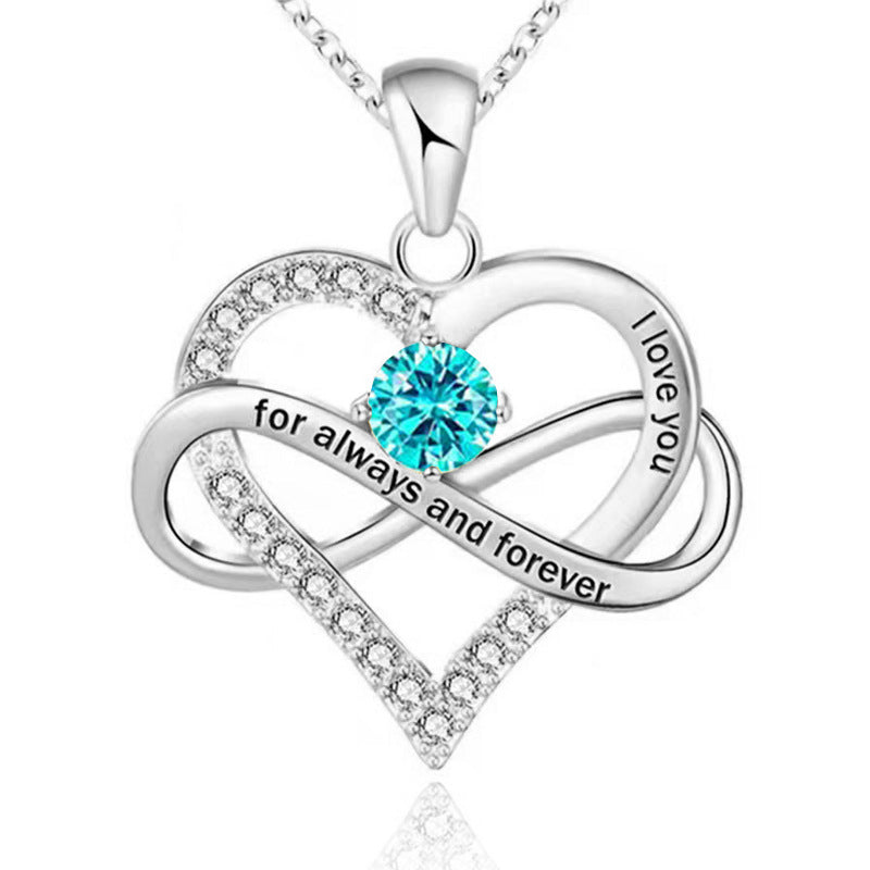 Collana con pietra del mese di nascita Always and Forever