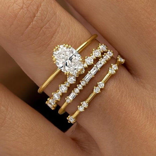 Set di anelli Solène Viremont | Oro