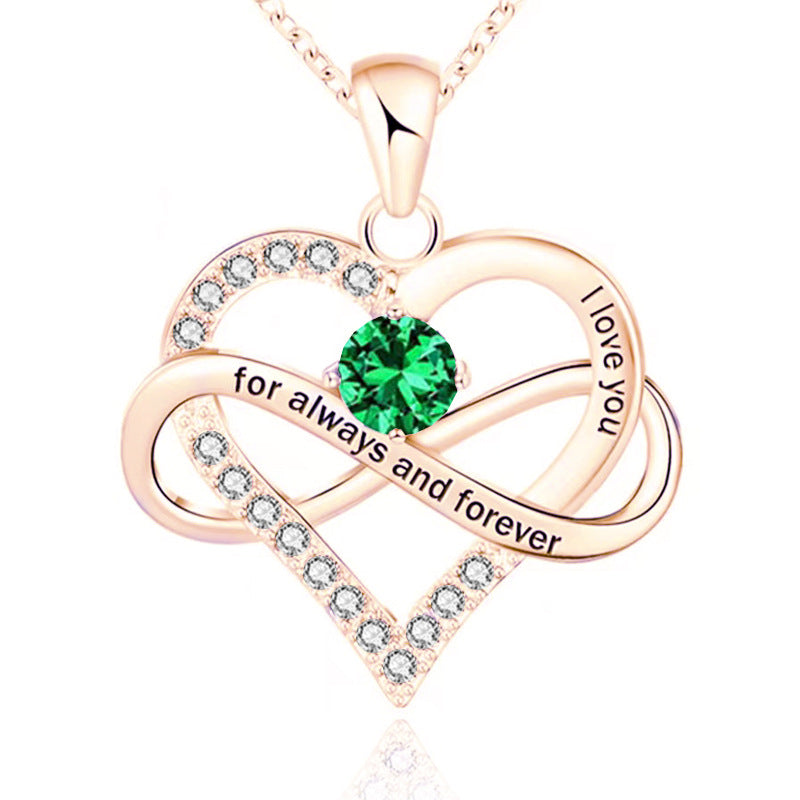 Collana con pietra del mese di nascita Always and Forever