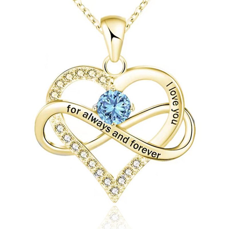 Collana con pietra del mese di nascita Always and Forever