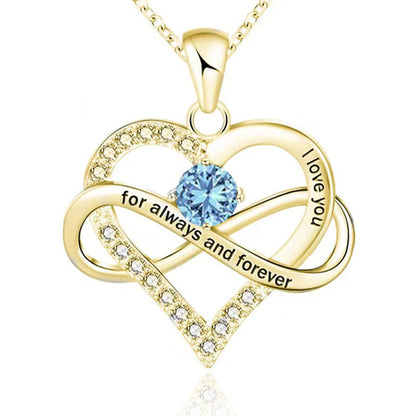 Collana con pietra del mese di nascita Always and Forever