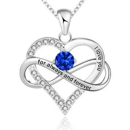 Collana con pietra del mese di nascita Always and Forever