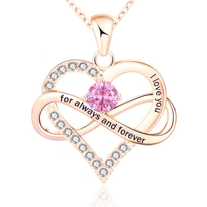 Collana con pietra del mese di nascita Always and Forever