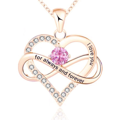 Collana con pietra del mese di nascita Always and Forever