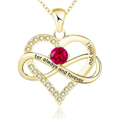 Collana con pietra del mese di nascita Always and Forever