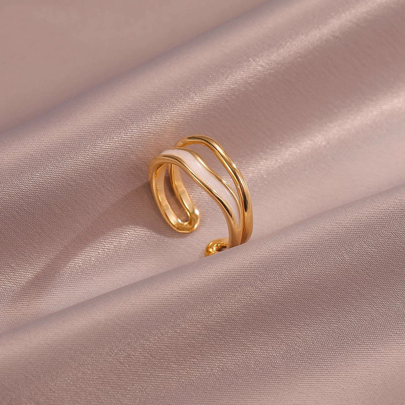 Anello Sahira Layered Wave | Oro