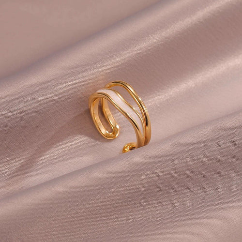 Anello Sahira Layered Wave | Oro