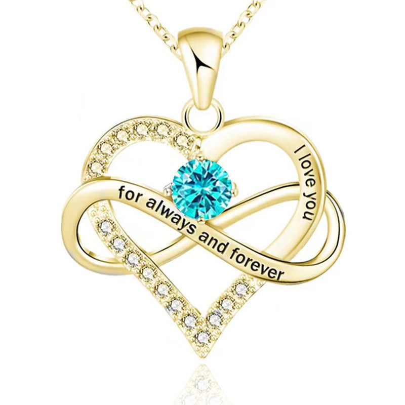 Collana con pietra del mese di nascita Always and Forever
