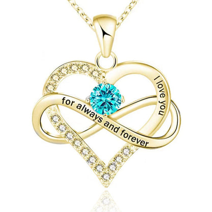 Collana con pietra del mese di nascita Always and Forever