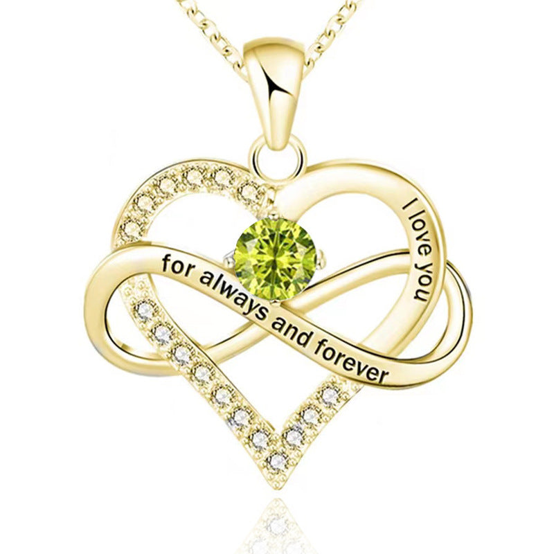 Collana con pietra del mese di nascita Always and Forever
