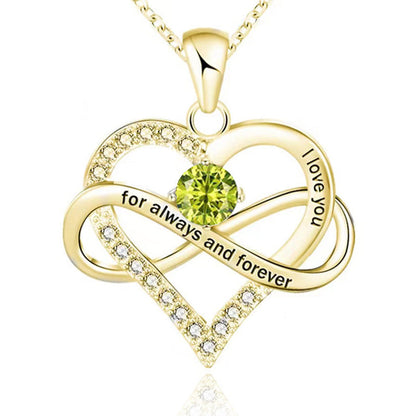 Collana con pietra del mese di nascita Always and Forever