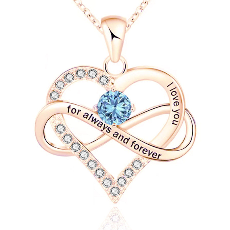 Collana con pietra del mese di nascita Always and Forever