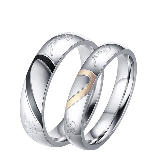 Anello di Coppia Eterno | Oro Bianco