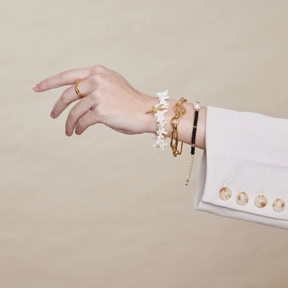 Bracciale a catena con chiusura a T | Oro