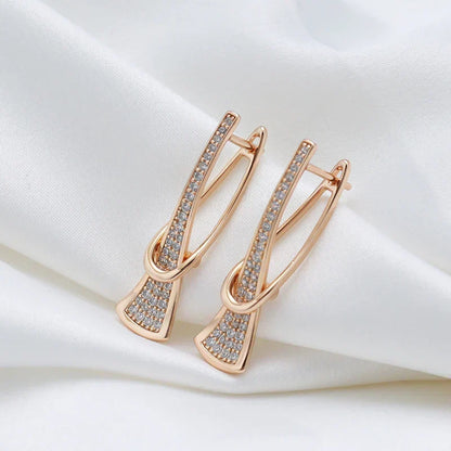 Orecchini Radiant Layers in cristallo | Oro