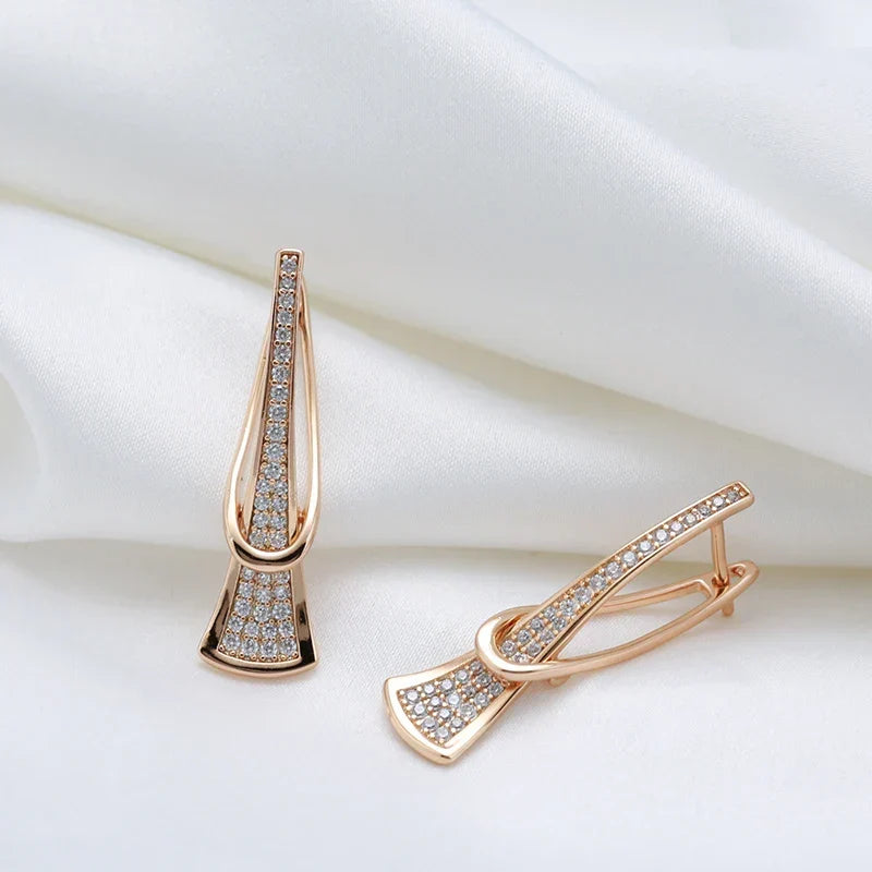 Orecchini Radiant Layers in cristallo | Oro
