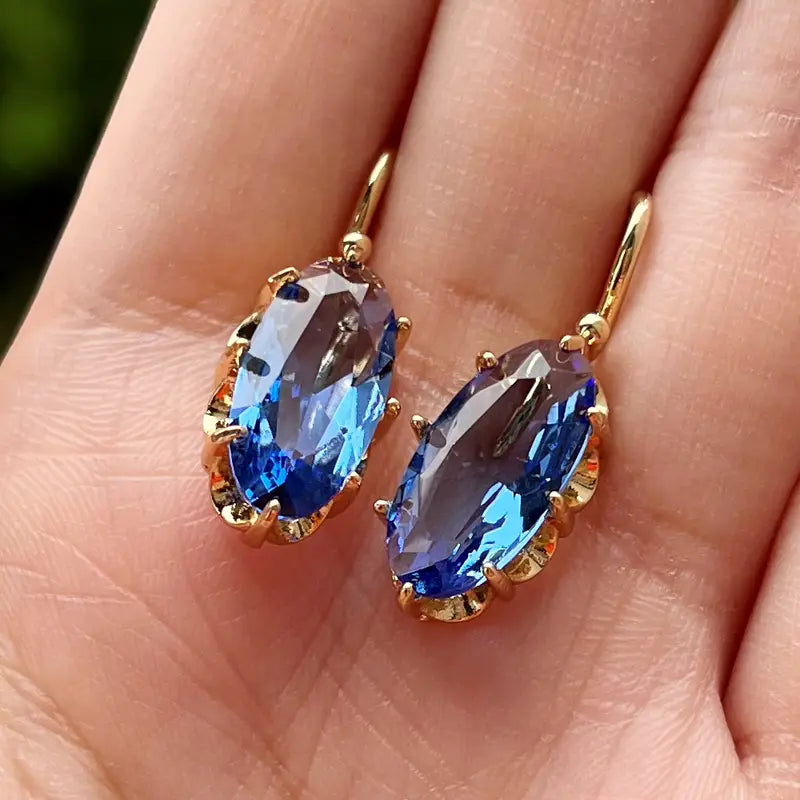 Orecchini Golden Blue Bloom | Oro
