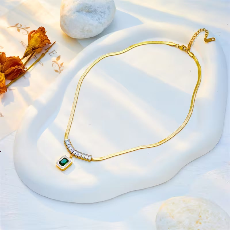 Collana Regalia Prism Smeraldo | Oro