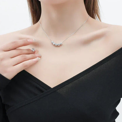 Collana Serena Granata | Oro bianco