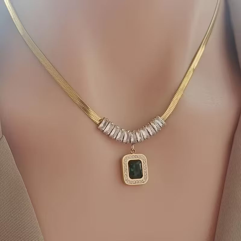 Collana Regalia Prism Smeraldo | Oro