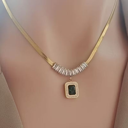 Collana Regalia Prism Smeraldo | Oro