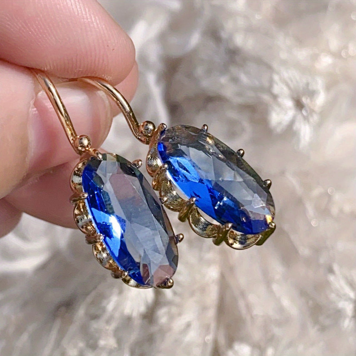 Orecchini Golden Blue Bloom | Oro
